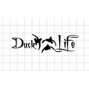 Fast Lane Graphix: Duck Life Sticker,White, stickers, decals, vinyl, custom, car, love, automotive, cheap, cool, Graphics, decal, nice