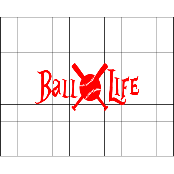 Fast Lane Graphix: Ball Life Sticker,White, stickers, decals, vinyl, custom, car, love, automotive, cheap, cool, Graphics, decal, nice