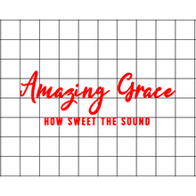 Fast Lane Graphix: Amazing Grace How Sweet The Sound Sticker,White, stickers, decals, vinyl, custom, car, love, automotive, cheap, cool, Graphics, decal, nice