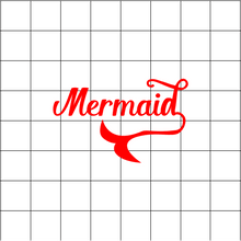Fast Lane Graphix: Mermaid Wording Sticker,White, stickers, decals, vinyl, custom, car, love, automotive, cheap, cool, Graphics, decal, nice