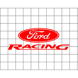Fast Lane Graphix: Ford Racing Sticker,Matte White, stickers, decals, vinyl, custom, car, love, automotive, cheap, cool, Graphics, decal, nice