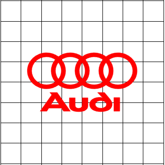 Sticker Logo Audi Couleur - ref.NAAUD11