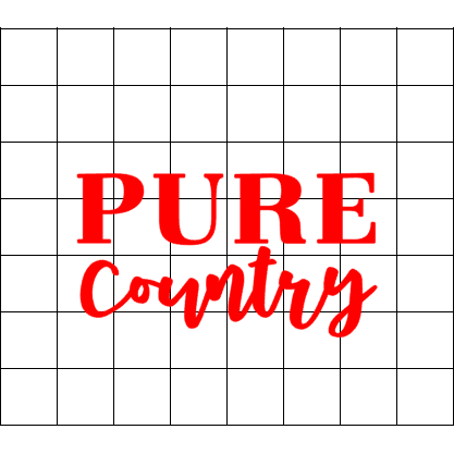 Fast Lane Graphix: Pure Country Sticker,White, stickers, decals, vinyl, custom, car, love, automotive, cheap, cool, Graphics, decal, nice