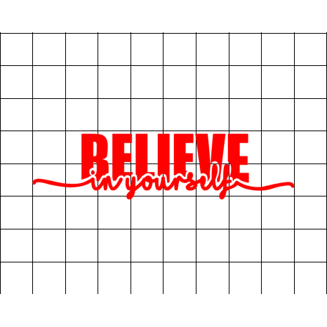 Fast Lane Graphix: Believe In Yourself V2 Sticker,White, stickers, decals, vinyl, custom, car, love, automotive, cheap, cool, Graphics, decal, nice