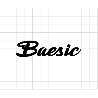 Fast Lane Graphix: Baesic V3 Sticker,White, stickers, decals, vinyl, custom, car, love, automotive, cheap, cool, Graphics, decal, nice