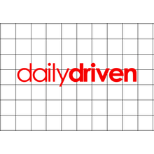 Fast Lane Graphix: Daily Driven V1 Sticker,Matte White, stickers, decals, vinyl, custom, car, love, automotive, cheap, cool, Graphics, decal, nice