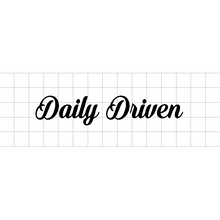 Fast Lane Graphix: Daily Driven V3 Sticker,Matte White, stickers, decals, vinyl, custom, car, love, automotive, cheap, cool, Graphics, decal, nice