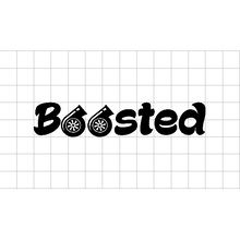 Fast Lane Graphix: Boosted V2 Sticker,Matte White, stickers, decals, vinyl, custom, car, love, automotive, cheap, cool, Graphics, decal, nice