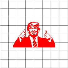 Fast Lane Graphix: Donald Trump Thumbs Up Meme Sticker,Matte White, stickers, decals, vinyl, custom, car, love, automotive, cheap, cool, Graphics, decal, nice
