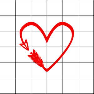 Fast Lane Graphix: Arrow Heart Sticker,White, stickers, decals, vinyl, custom, car, love, automotive, cheap, cool, Graphics, decal, nice