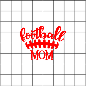 Fast Lane Graphix: Football Mom Sticker,White, stickers, decals, vinyl, custom, car, love, automotive, cheap, cool, Graphics, decal, nice