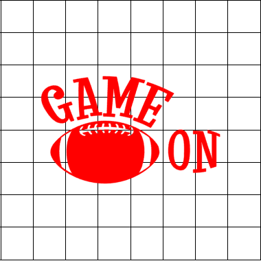 Fast Lane Graphix: Game On Football Sticker,White, stickers, decals, vinyl, custom, car, love, automotive, cheap, cool, Graphics, decal, nice