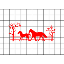 Fast Lane Graphix: Horses On The Farm Sticker,White, stickers, decals, vinyl, custom, car, love, automotive, cheap, cool, Graphics, decal, nice