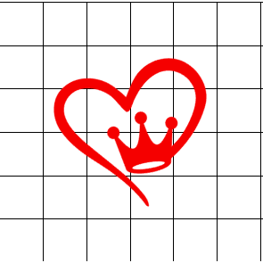 Fast Lane Graphix: Princess Heart Sticker,White, stickers, decals, vinyl, custom, car, love, automotive, cheap, cool, Graphics, decal, nice