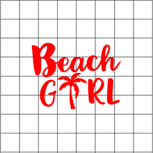 Fast Lane Graphix: Beach Girl Sticker,White, stickers, decals, vinyl, custom, car, love, automotive, cheap, cool, Graphics, decal, nice