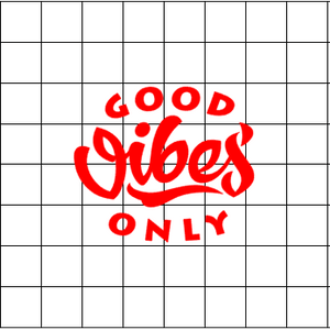 Fast Lane Graphix: Good Vibes Only Sticker,White, stickers, decals, vinyl, custom, car, love, automotive, cheap, cool, Graphics, decal, nice