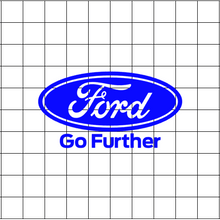 Fast Lane Graphix: Ford Go Further Sticker,Matte White, stickers, decals, vinyl, custom, car, love, automotive, cheap, cool, Graphics, decal, nice