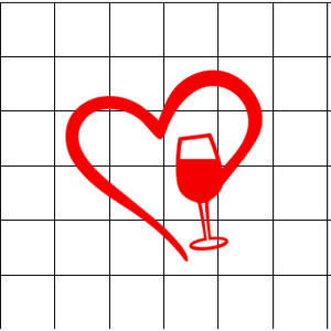 Fast Lane Graphix: Wine Heart Sticker,White, stickers, decals, vinyl, custom, car, love, automotive, cheap, cool, Graphics, decal, nice