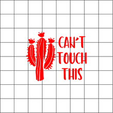 Fast Lane Graphix: Can't Touch This Cactus Sticker,White, stickers, decals, vinyl, custom, car, love, automotive, cheap, cool, Graphics, decal, nice