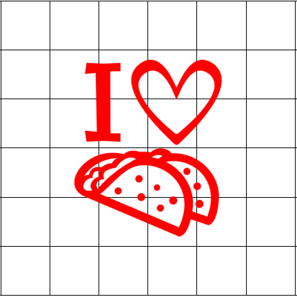 Fast Lane Graphix: I Love Tacos Stickers,White, stickers, decals, vinyl, custom, car, love, automotive, cheap, cool, Graphics, decal, nice