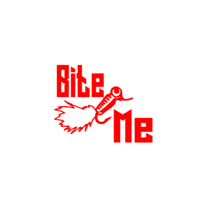 Fast Lane Graphix: Bite Me Fishing Lure Sticker,White, stickers, decals, vinyl, custom, car, love, automotive, cheap, cool, Graphics, decal, nice