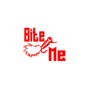 bite me fishing lure Bite Me Fishing Lure Sticker