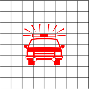 Fast Lane Graphix: Cop Car Sticker,White, stickers, decals, vinyl, custom, car, love, automotive, cheap, cool, Graphics, decal, nice