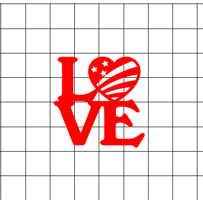 Fast Lane Graphix: Love Sign With Flag Heart Sticker,White, stickers, decals, vinyl, custom, car, love, automotive, cheap, cool, Graphics, decal, nice