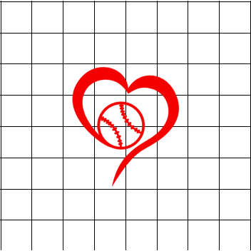 Fast Lane Graphix: BaseBall Heart Sticker,White, stickers, decals, vinyl, custom, car, love, automotive, cheap, cool, Graphics, decal, nice