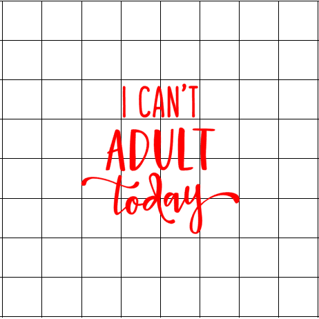 Fast Lane Graphix: I Can't Adult Today Sticker,White, stickers, decals, vinyl, custom, car, love, automotive, cheap, cool, Graphics, decal, nice