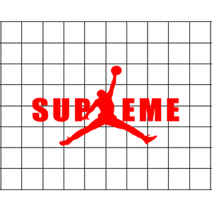 Supreme Air Jordan Sticker Supreme Air Jordan Sticker