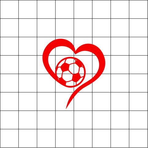 Fast Lane Graphix: Soccer Heart Sticker,White, stickers, decals, vinyl, custom, car, love, automotive, cheap, cool, Graphics, decal, nice