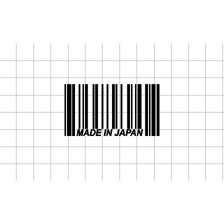 Fast Lane Graphix: Made In Japan Barcode Sticker,White, stickers, decals, vinyl, custom, car, love, automotive, cheap, cool, Graphics, decal, nice