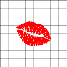 Fast Lane Graphix: Kiss Lips Sticker,White, stickers, decals, vinyl, custom, car, love, automotive, cheap, cool, Graphics, decal, nice