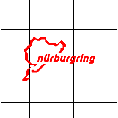 Fast Lane Graphix: Nurburgring V2 Sticker,White, stickers, decals, vinyl, custom, car, love, automotive, cheap, cool, Graphics, decal, nice