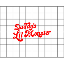 Fast Lane Graphix: Daddy's Lil Monster V2 Sticker,Matte White, stickers, decals, vinyl, custom, car, love, automotive, cheap, cool, Graphics, decal, nice