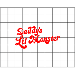 Fast Lane Graphix: Daddy's Lil Monster V2 Sticker,Matte White, stickers, decals, vinyl, custom, car, love, automotive, cheap, cool, Graphics, decal, nice