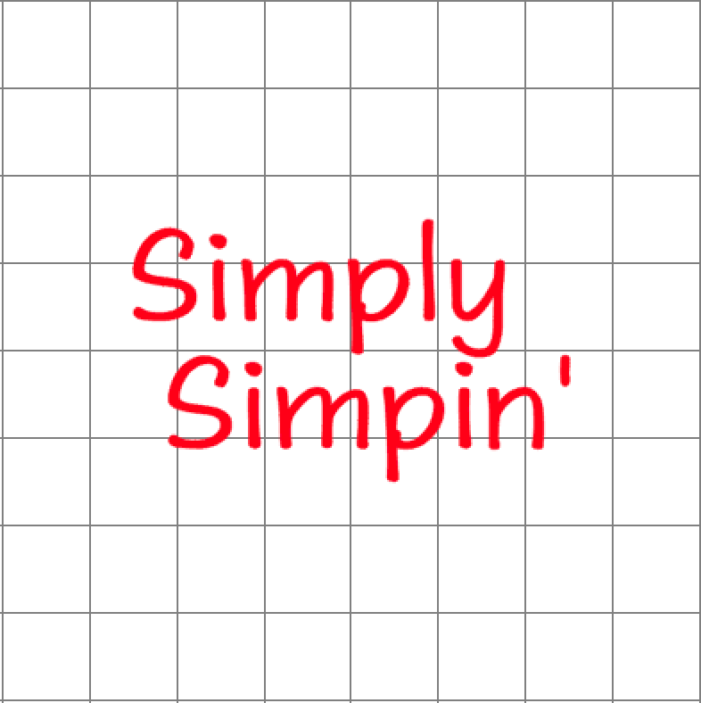 Fast Lane Graphix: Simply Simpin' Sticker,White, stickers, decals, vinyl, custom, car, love, automotive, cheap, cool, Graphics, decal, nice