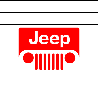 Fast Lane Graphix: Jeep Grill Sticker,White, stickers, decals, vinyl, custom, car, love, automotive, cheap, cool, Graphics, decal, nice