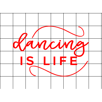 Fast Lane Graphix: Dancing Is Life V2 Sticker,White, stickers, decals, vinyl, custom, car, love, automotive, cheap, cool, Graphics, decal, nice