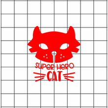 Fast Lane Graphix: Super Hero Cat Sticker,White, stickers, decals, vinyl, custom, car, love, automotive, cheap, cool, Graphics, decal, nice