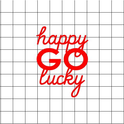 Fast Lane Graphix: Happy Go Lucky Sticker,White, stickers, decals, vinyl, custom, car, love, automotive, cheap, cool, Graphics, decal, nice