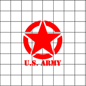Fast Lane Graphix: U.S. Army Star Sticker,White, stickers, decals, vinyl, custom, car, love, automotive, cheap, cool, Graphics, decal, nice