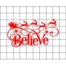 Fast Lane Graphix: Believe In Santa Sticker,Matte White, stickers, decals, vinyl, custom, car, love, automotive, cheap, cool, Graphics, decal, nice
