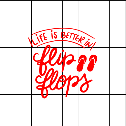 Fast Lane Graphix: Life Is Better In Flip Flops Sticker,White, stickers, decals, vinyl, custom, car, love, automotive, cheap, cool, Graphics, decal, nice