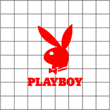 Fast Lane Graphix: Playboy Logo Sticker,Matte White, stickers, decals, vinyl, custom, car, love, automotive, cheap, cool, Graphics, decal, nice