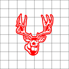 Fast Lane Graphix: Mule Deer Head Sticker,White, stickers, decals, vinyl, custom, car, love, automotive, cheap, cool, Graphics, decal, nice
