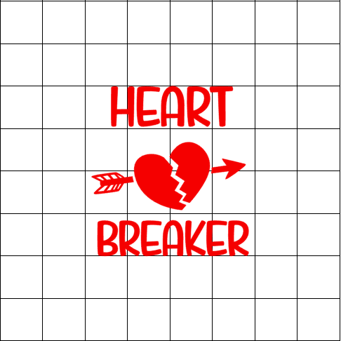 Fast Lane Graphix: Heart Breaker Sticker,White, stickers, decals, vinyl, custom, car, love, automotive, cheap, cool, Graphics, decal, nice