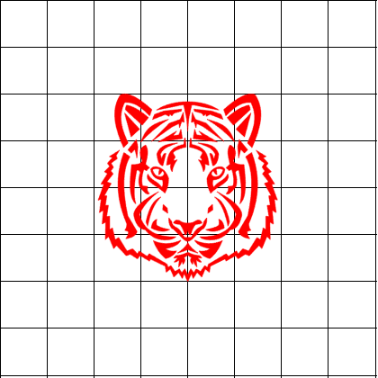 Fast Lane Graphix: Tribal Tiger Head Sticker,White, stickers, decals, vinyl, custom, car, love, automotive, cheap, cool, Graphics, decal, nice