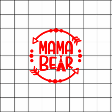Fast Lane Graphix: Mama Bear Sticker,Matte White, stickers, decals, vinyl, custom, car, love, automotive, cheap, cool, Graphics, decal, nice